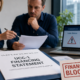 Business owner reviewing an MCA UCC-1 lien that is blocking business financing
